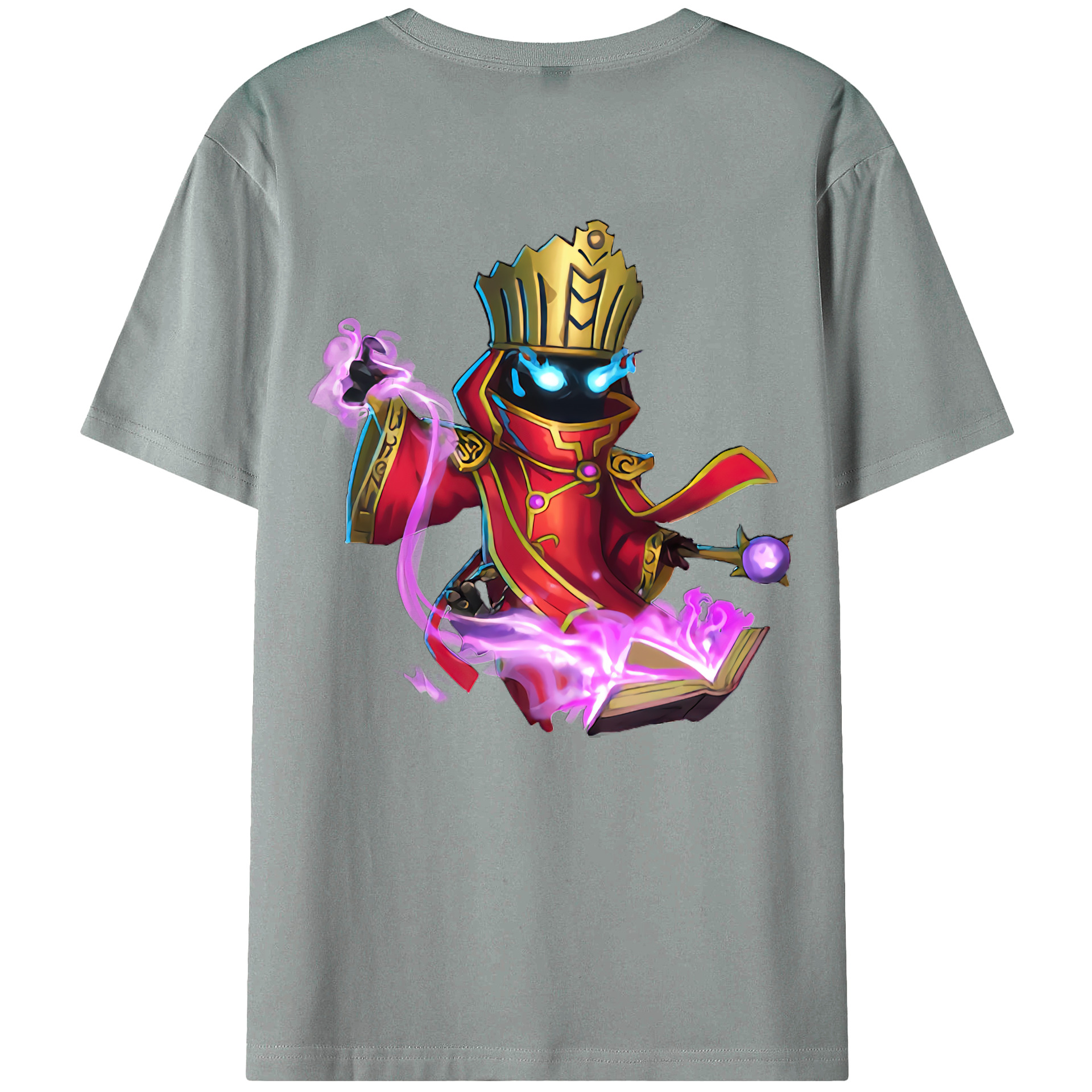 （画像用） リーグ・オブ・レジェンド League of Legends LOL 綿100％ メンズ半袖Tシャツ（バックプリント） 通気性